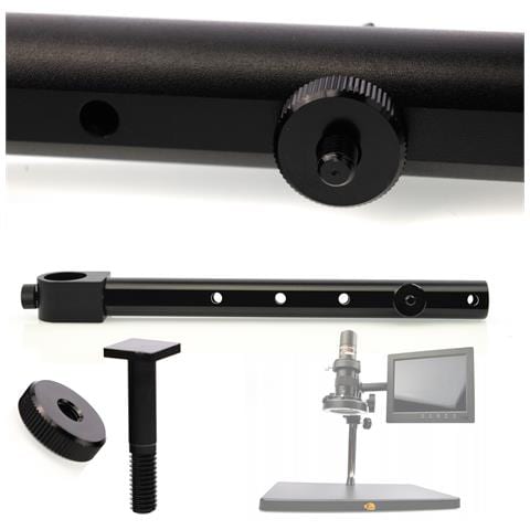 Uchwyt Per Display Microscopio Digitale 280mm - Montaggio Su Pilastro, Regolazione 360° | Diametro 25mm | Risparmio Spazio E Stabilità - Foto 1