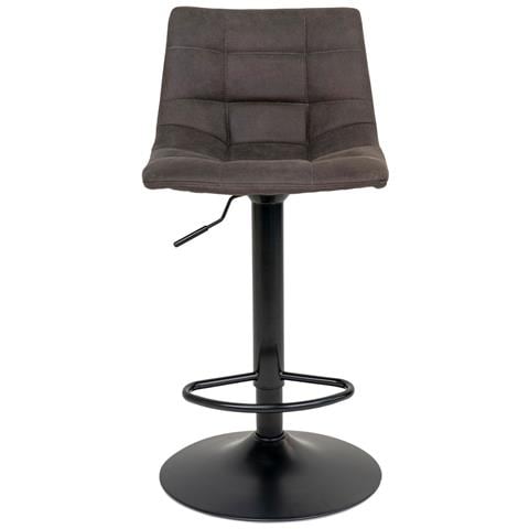 Set Di 2 Sgabelli Alti Middelfart-grigio-microfibra-43x43x108 Cm - Foto 2