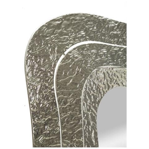 Specchio Con Cornice Vkh507-argento-metallo-74x7x79 Cm - Foto 2