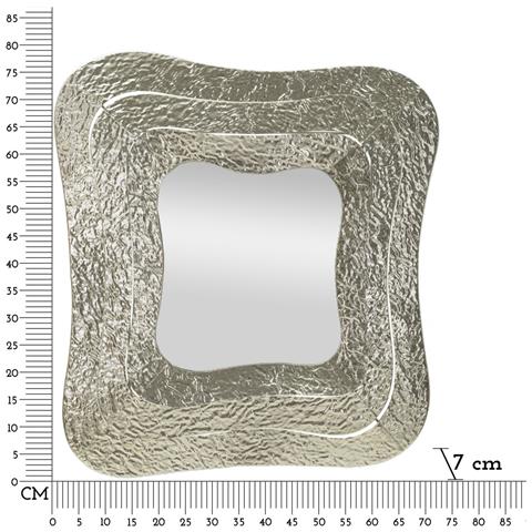 Specchio Con Cornice Vkh507-argento-metallo-74x7x79 Cm - Foto 7