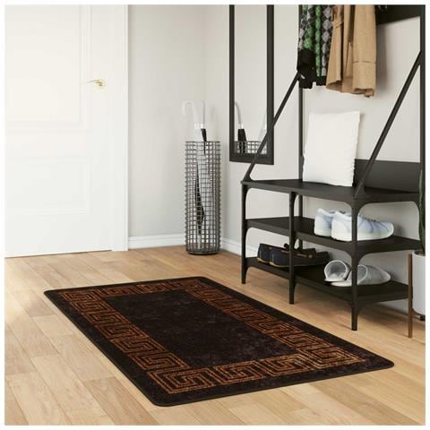 Runner Tappeto MARSA Nero 100 x 200 cm Poliestere e PVC - Foto 2