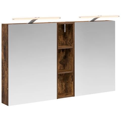 Set di Armadi da Bagno con lo scaffale 3 pcs 120 x 14,5 x 70 cm - Foto 1