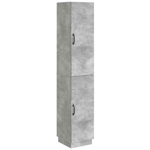 Set di armadi 2 pcs Grigio Cemento Legno ingegnerizzato - Foto 1