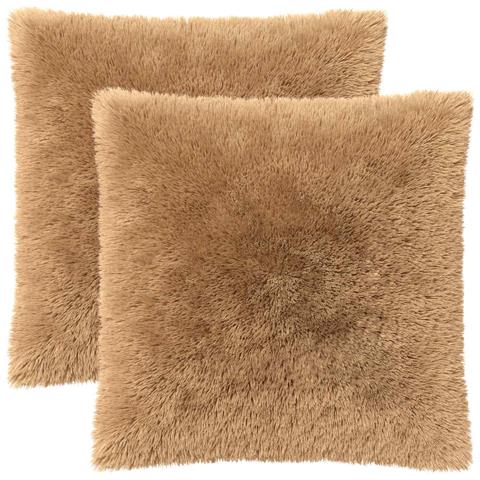 Cuscino con cuscino HEERLEN 2 pz Tortora Fleece PV - Foto 1