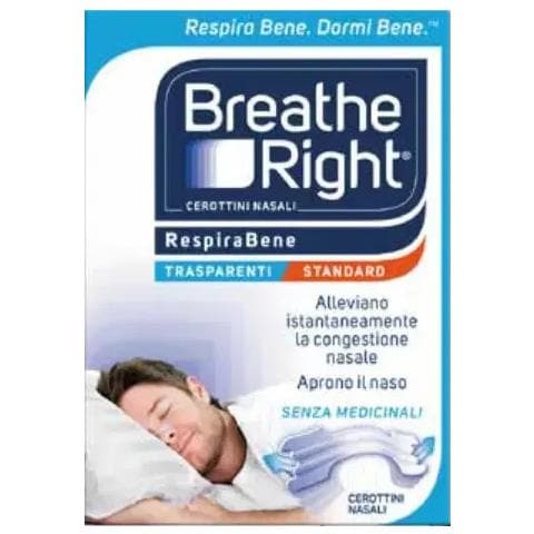 Cerotti Nasali Breathe Right Trasparenti 10 Pezzi - Foto 1