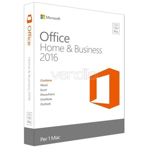 Office Home and Business 2016 Medialess per Mac 1 Licenza per 1 Utente (Italiano)  - Foto 2