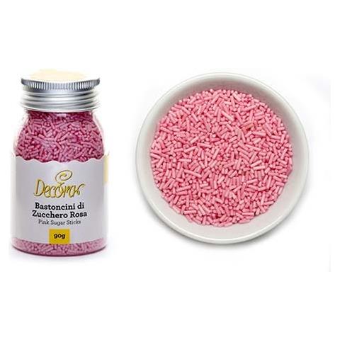 Confezione 90gr bastoncini di zucchero rosa - Foto 1