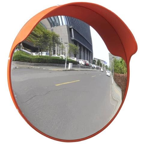 Specchio Traffico Convesso Arancione Plastica Pc Per Esterni 45 Cm - Foto 1