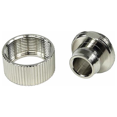 19/13mm raccordo di compressione direttamente G1/4'' - compatto - argento placcato in nichel - Foto 3