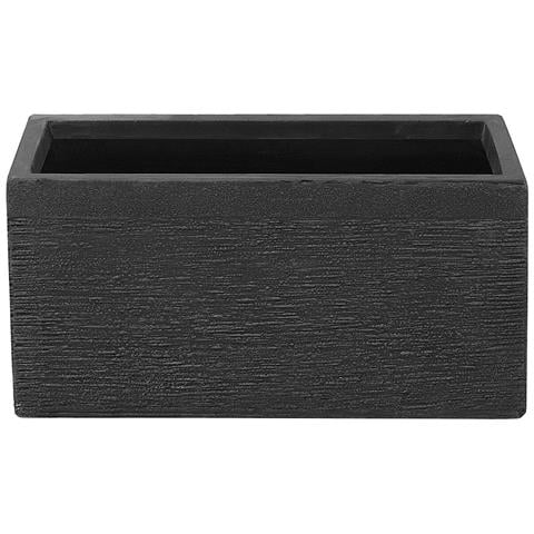 Vaso Rettangolare Nero Da Esterno 50 X 23 X 24 Cm Myra - Foto 34
