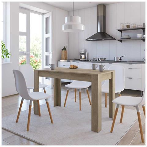 Tavolo da Pranzo Rovere Sonoma 120x60x76cm in Legno Multistrato - Foto 2
