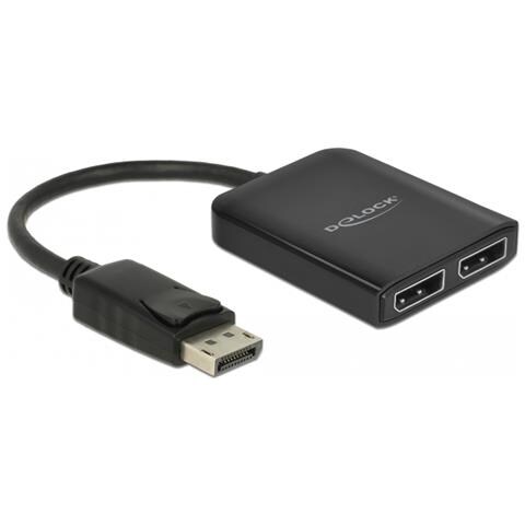 Displayport 1,4 Splitter 1 X Displayport To 2 X Displayport Mst - Video- /audio-splitter - 2 X Displayport - Desktop (87768) - Foto 1