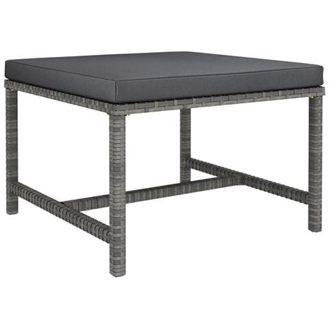 Set Divani Da Giardino 9 Pz Con Cuscini In Polyrattan Grigio - Foto 10