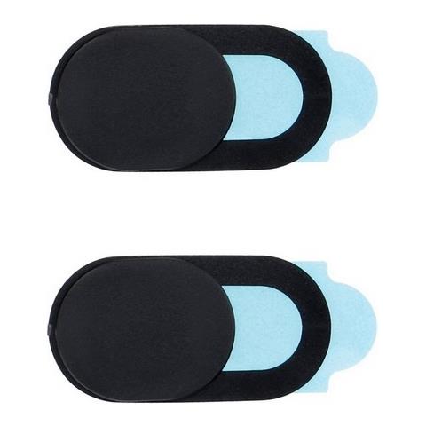 2x Webcam Cover Slider Tappo Privacy Protection Copri Fotocamera Tablet Laptop Pc Mac Smartphone Nero - Foto 1