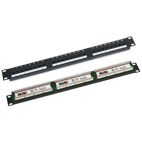 Patch Panel 1U 24 Porte Cat 5E - Foto 1