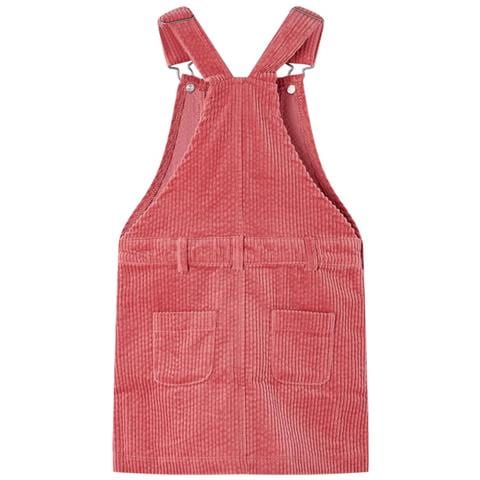Abito Scamiciato Da Bambina Velluto A Coste Rosa 92 - Foto 2