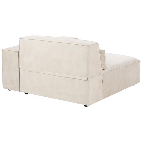 Modulo Angolare Hellnar Velluto Beige Chiaro Lato Sinistro - Foto 2