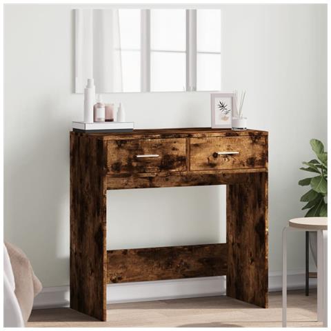Toeletta Con Specchio Rovere Fumo 80x39x80 Cm - Foto 1