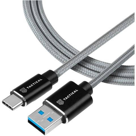 Cavo Corto Dati E Ricarica Usb To Usb-c 15w Rope Kevlar 0.3m Grey - Foto 1