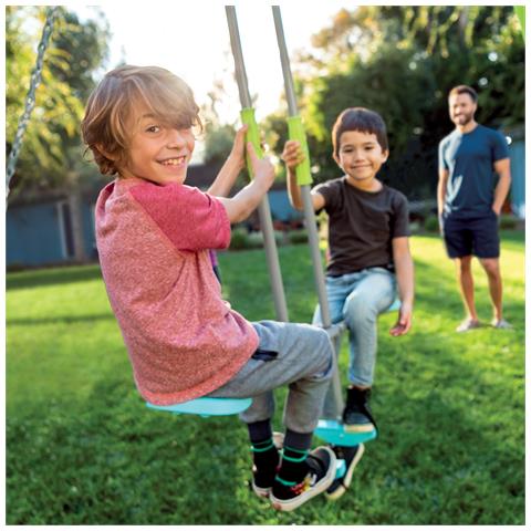 Altalena Da Giardino 3 Giochi 2 Seggiolini E Dondolo Ottagonale Per Bambini 3-10 Anni Intex 44123 - Foto 8