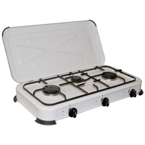 Fornello Cucinino Portatile Bb Gas Gpl A 3 Fuochi In Acciaio Niklas - Foto 1