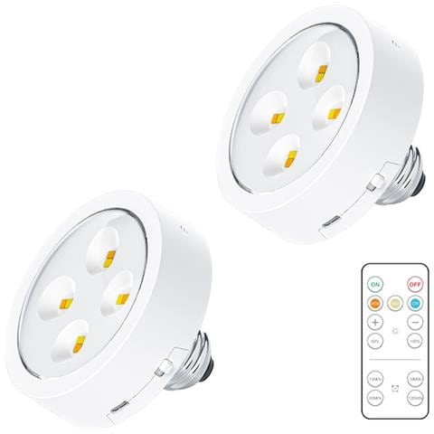 Lampadine E26/e27 A Batteria Con Telecomando White - Foto 1