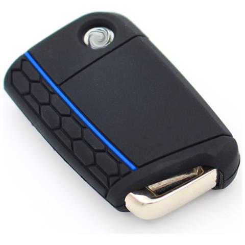 Cover Chiave Auto In Silicone Golf 7/lingdu /nuova Octavia /karoq /kodiak /komik /yedi Black+blue - Foto 5
