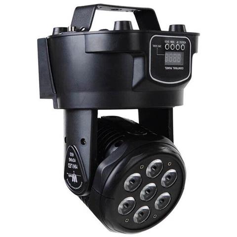 Faro 7 Led Rgb Discoteca Proiettore Luce Rotante Effetti Strobo Ritmo Musica Dmx - Foto 2