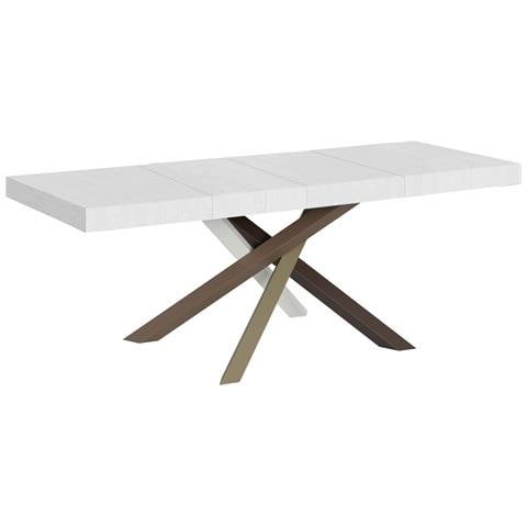Tavolo Allungabile 90x160/264 Cm Volantis Premium Bianco Frassino Telaio 4/c - Foto 1