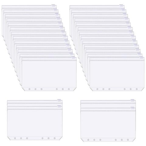 Busta Con Cerniera In Pvc A6 Per Raccoglitore A 6 Anelli 30-pack - Foto 1