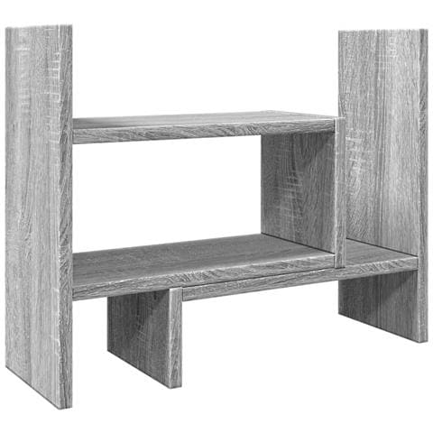 Organizer Scrivania Grigio Sonoma 38,5x17x39 Legno Multistrato - Foto 2