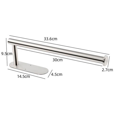 Porta Asciugamani Di Carta Adesivo Sotto Mobile Per Cucina Silver - Foto 2