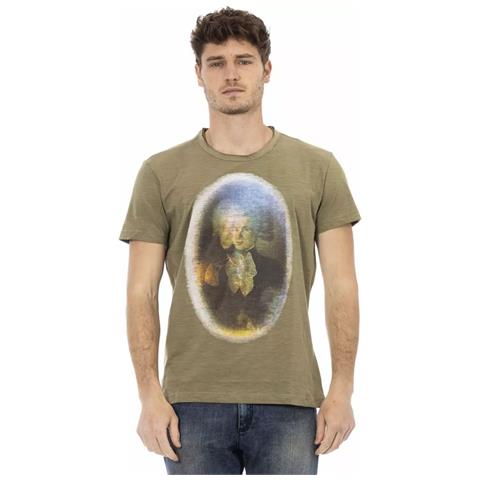 Maglietta In Cotone Verde - L - Foto 1