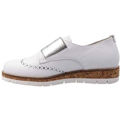 Mezze Scarpe Da Donna In Pelle Bianca 37 - Foto 3