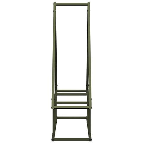 Rastrelliera per Legna da Ardere Verde Oliva 80x25x90 cm - Foto 10