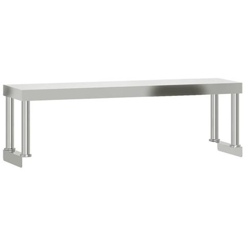 Ripiano Per Tavolo Da Lavoro 110x30x35 Cm In Acciaio Inox - Foto 2