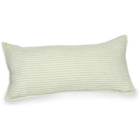 Groot Speelkussen Voor Bank Corduroy Beige - Foto 1