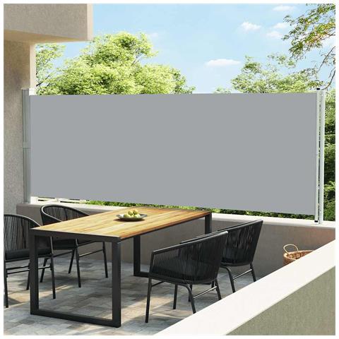 Tenda Laterale Retrattile Per Patio 600x160 Cm Grigia - Foto 8