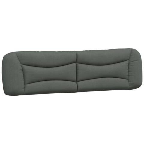 Lusso Casadino -  Cuscino Testiera Hvar Grigio Scuro 200 Cm In Tessuto - Foto 1