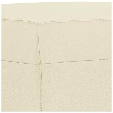 Set di Divani 3 pz con Cuscini Crema in Similpelle - Foto 9