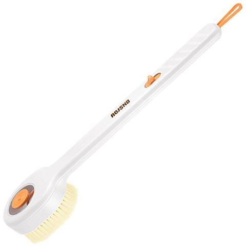Spazzola Da Bagno Con Manico Lungo E Dispenser Di Sapone Liquido - Setole Morbide Per Esfoliare E Pulire Facilmente La Schiena White - Foto 2