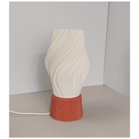 Lampada Da Scrivania Dimmerabile Usb Con Base Stampata In 3d - Luce Ambientale Da Comodino In Stile Nordico - Foto 2