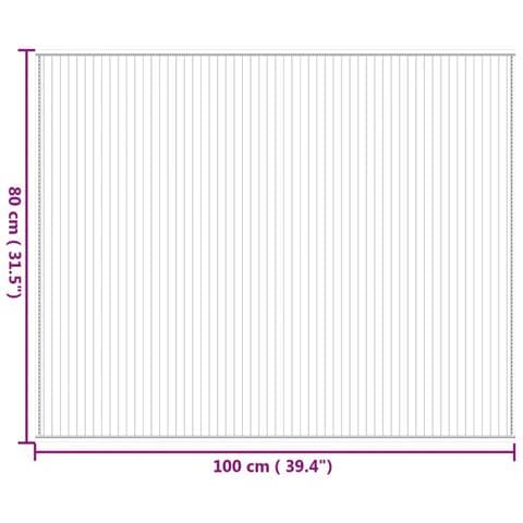 Tappeto Rettangolare Natura 80x100 cm in Bambù - Foto 8