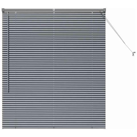 Tenda per Finestra con tende Manuale Grigio scuro Alluminio - Foto 1
