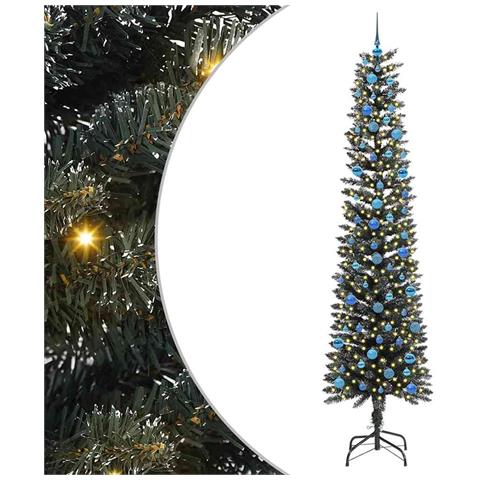 Albero di Natale artificiale con 300 LED Verde 240 cm - Foto 1