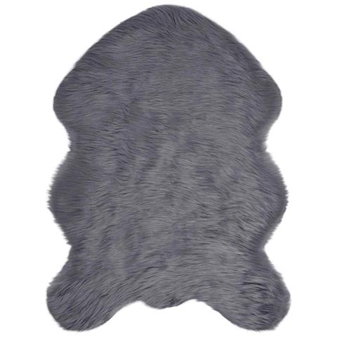 Tappeto Pecora Tafalla Antracite 50 x 80 cm Poliestere - Foto 1