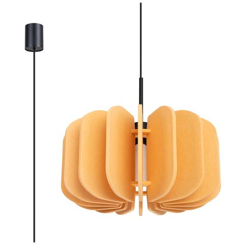 Lampada A Sospensione Mula 45 Giallo Sl. 1861 - Moderno Lampada A Sospensione Giallo /nero 146x45x45 Cm - Foto 1