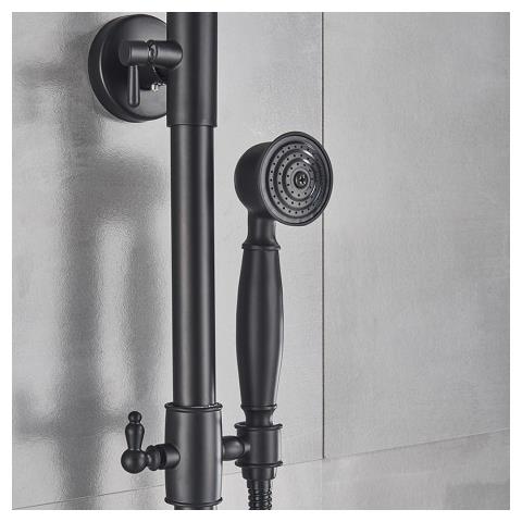 Miscelatore doccia, Blackswan, tipo M68.4, modello nero opaco, misura 20 cm - Foto 4