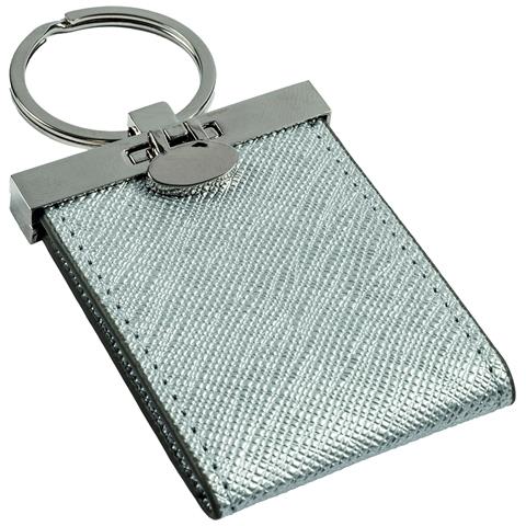 Portachiavi In Metallo Pimp And Create Per 2 Foto, 3,5x4,5 Cm, Argento - Foto 1