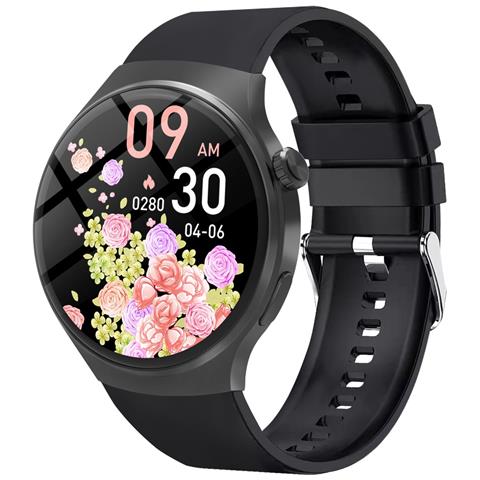 Smartwatch Con Chiamata Bluetooth, Monitoraggio Frequenza Cardiaca E Sonno, Compatibile Con Huawei, Samsung, Apple, Garmin Black - Foto 1